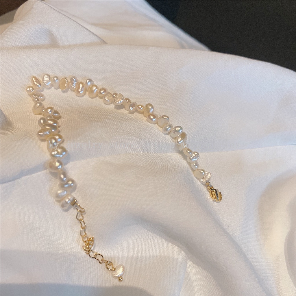 [Hàng Mới Về] Vòng Tay Đính Hạt Ngọc Trai Nhỏ Phong Cách ins Đơn Giản Thanh Lịch Thời Trang Mùa Hè Cho Nữ