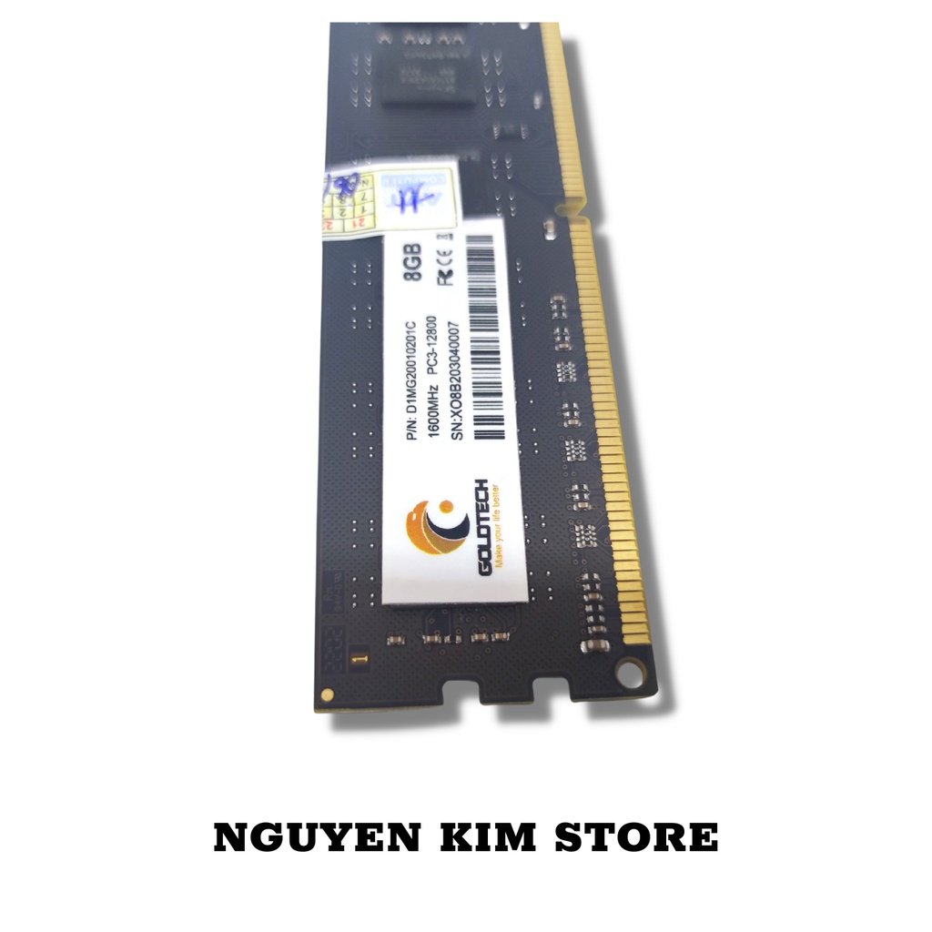 RAM PC Goldtech 8GB DDR3 Bus 1600Mhz Mới 100%|Bảo Hành Chính Hãng 3 Năm