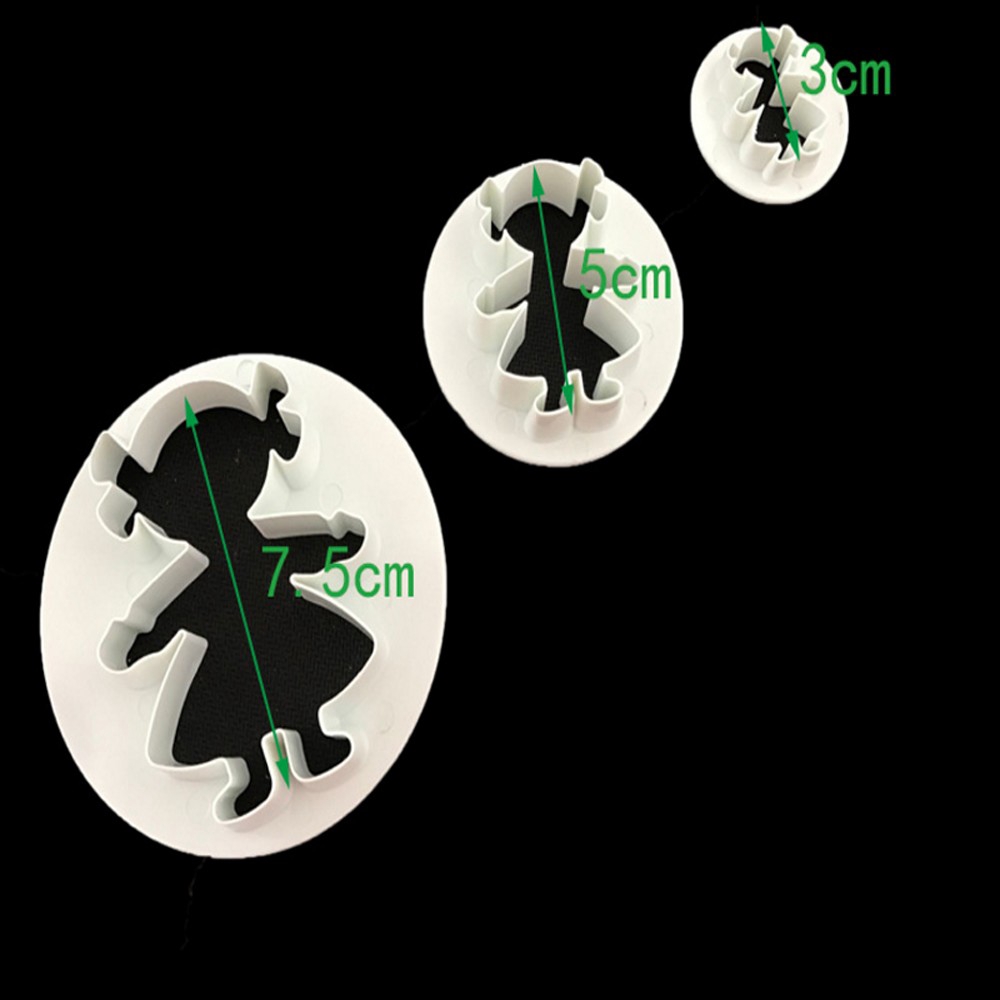 CONOPERY Bộ 2/3/4 khuôn tạo hình bánh dễ thương