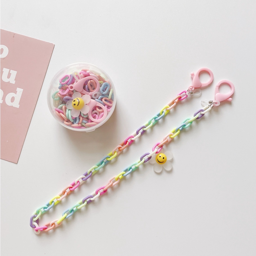 Mới Dây Đeo Cổ Mặt Hình Hoa Cúc Bằng acrylic Màu Kẹo Sáng Tạo