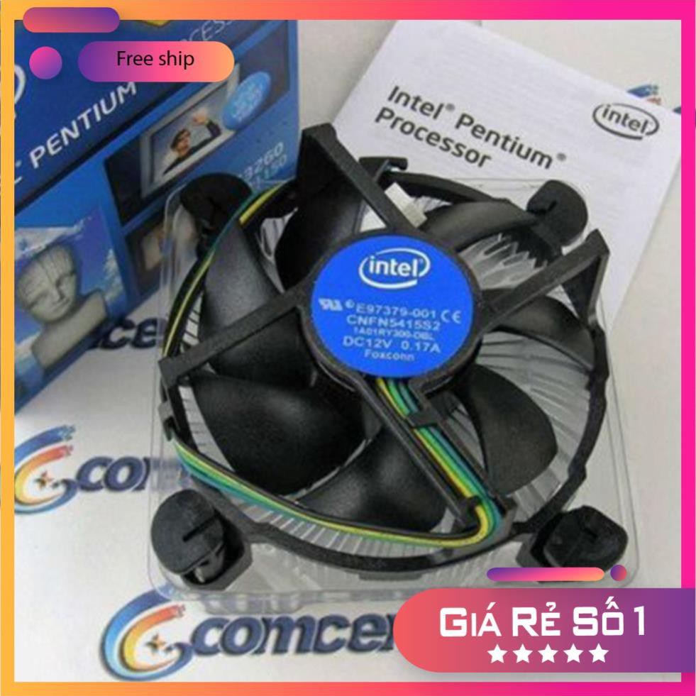 [Giá Hủy Diệt] Quạt làm mát máy tính Intel E97379-001 cho Core i3 i5 i7 LGA 1155 1156 1150 CPU