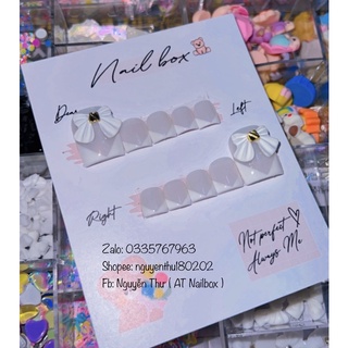 Nailbox thiết kế - Nailbox chân charm nơ