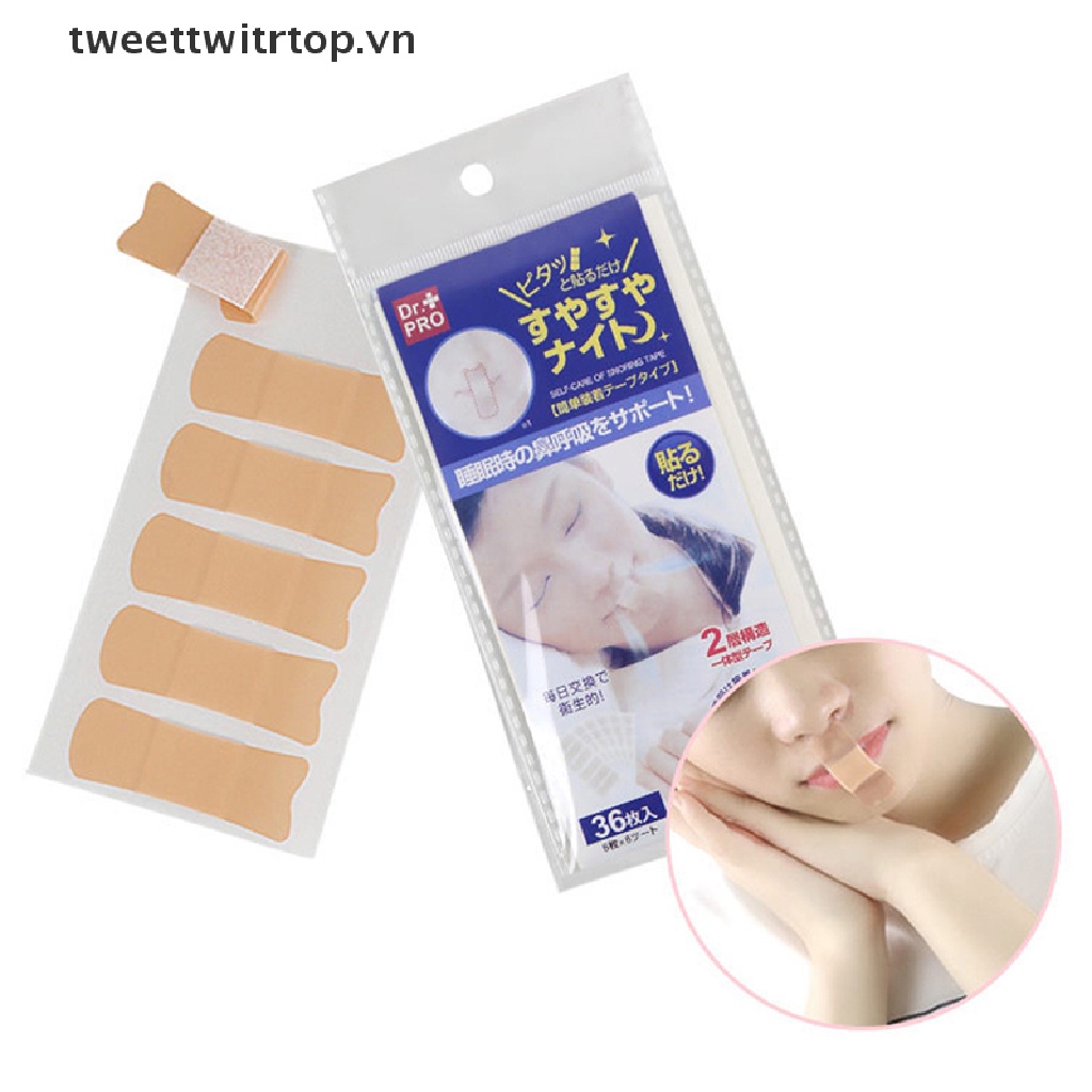 Set 36 Miếng Dán Chống Ngáy Khi Ngủ Dành Cho Người Lớn Và Trẻ Em