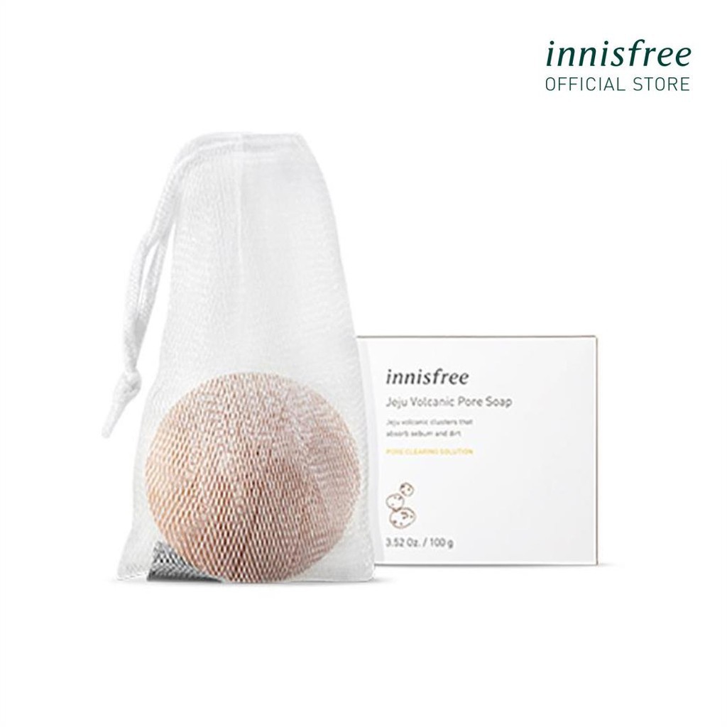 Xà phòng rửa mặt se khít lỗ chân lông innisfree Jeju Volcanic Pore Soap 100g