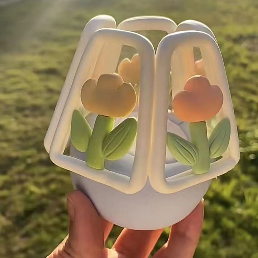 Đèn Ngủ Hình Hoa Tulip Quà Tặng Ngày Lễ Tình Nhân