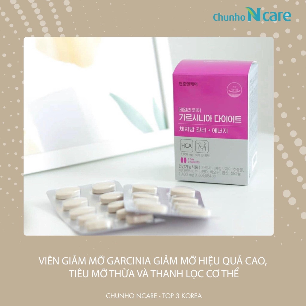 Viên giảm mỡ GARCINIA Chunho Ncare