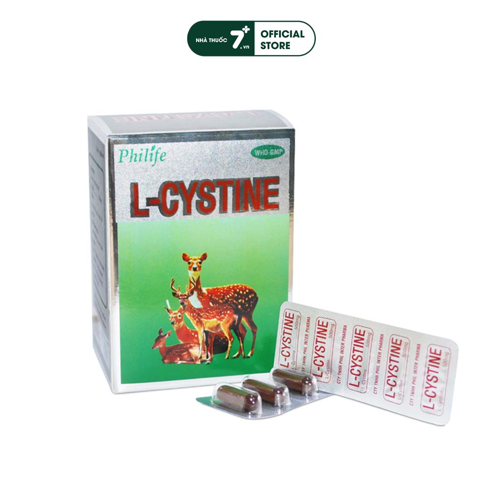 Viên uống hỗ trợ mọc tóc, ngăn rụng tóc, làm sáng da, chậm lão hóa Lcystine 500mg