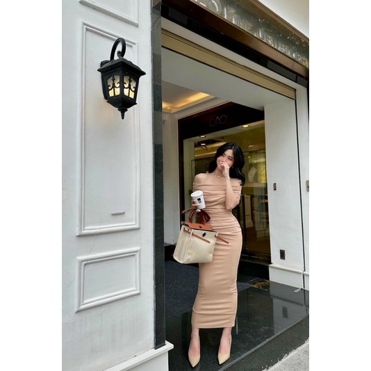 ĐẦM BODY BẸT VAI NHÚN ÔM