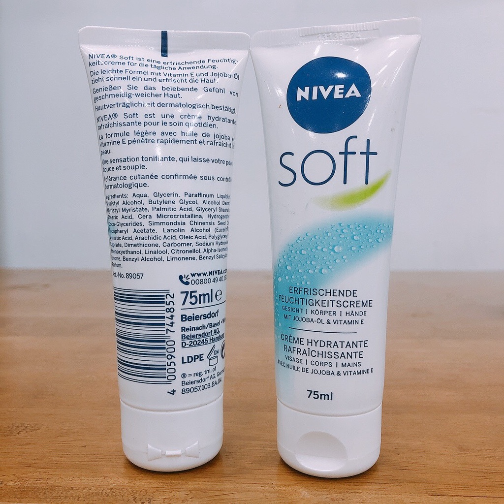 Kem dưỡng Nivea soft 200ml-hàng Đức