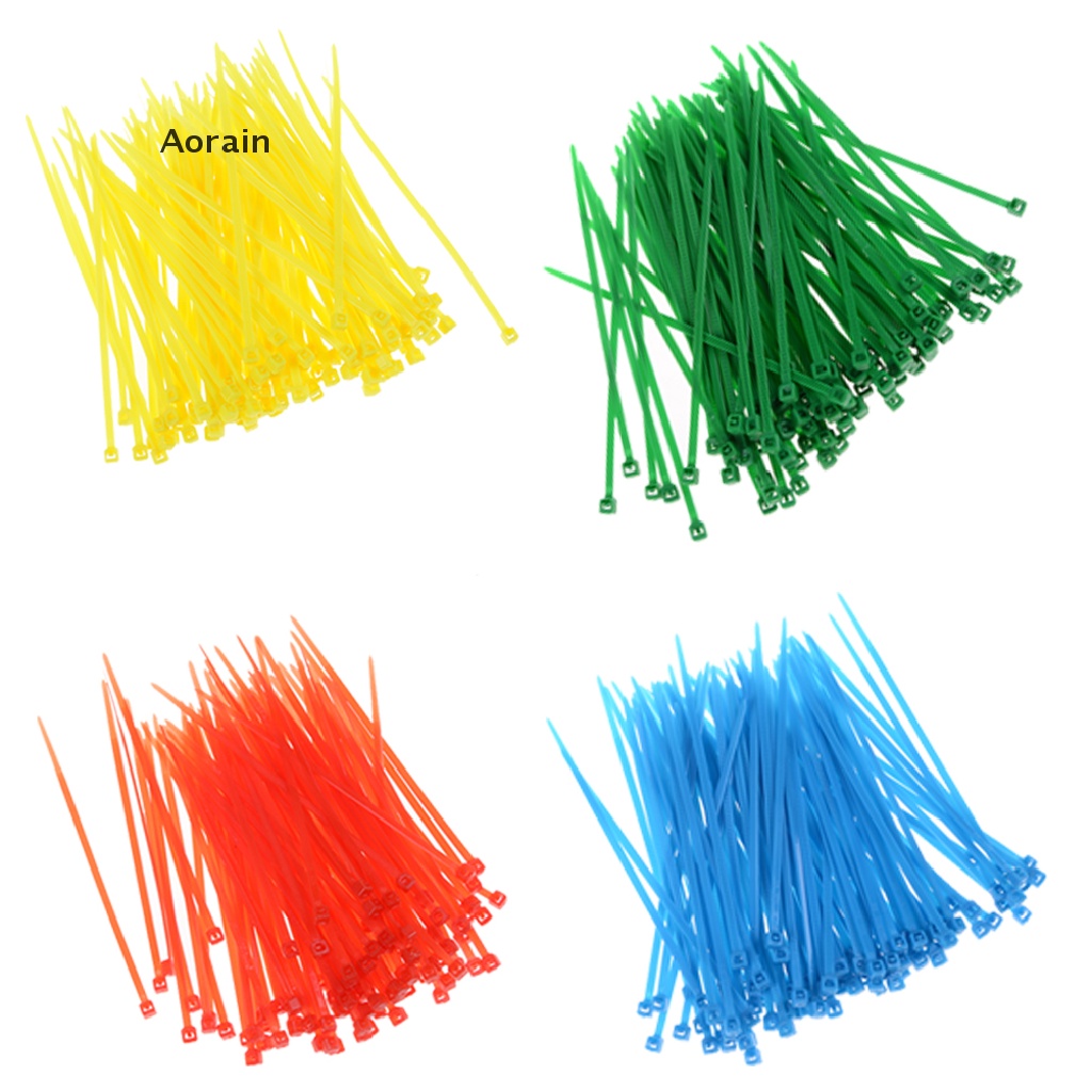 Bộ 100 Dây Rút Nhựa Nylon 3x100mm Nhiều Màu Sắc