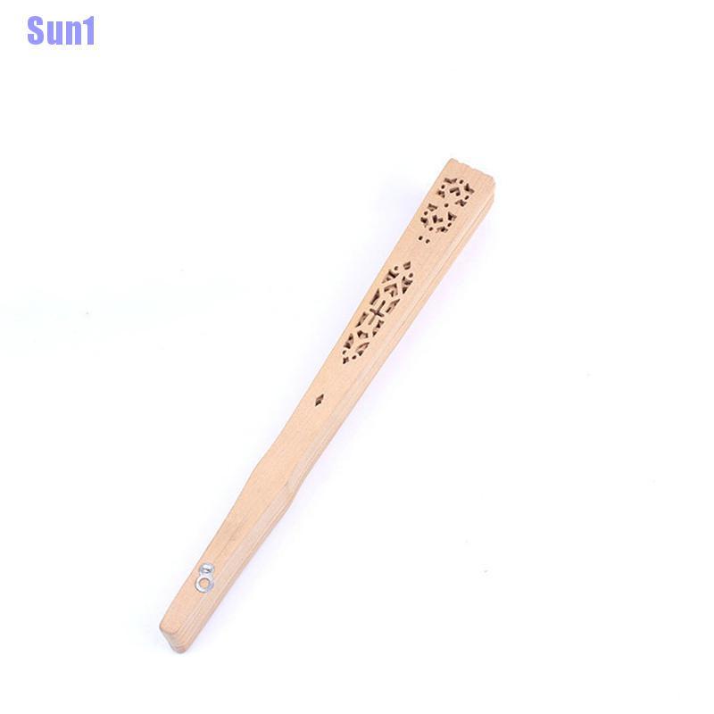1 Quạt Cầm Tay Bằng Gỗ Tre Cổ Điển Với Họa Tiết Cổ Điển Dành Cho The