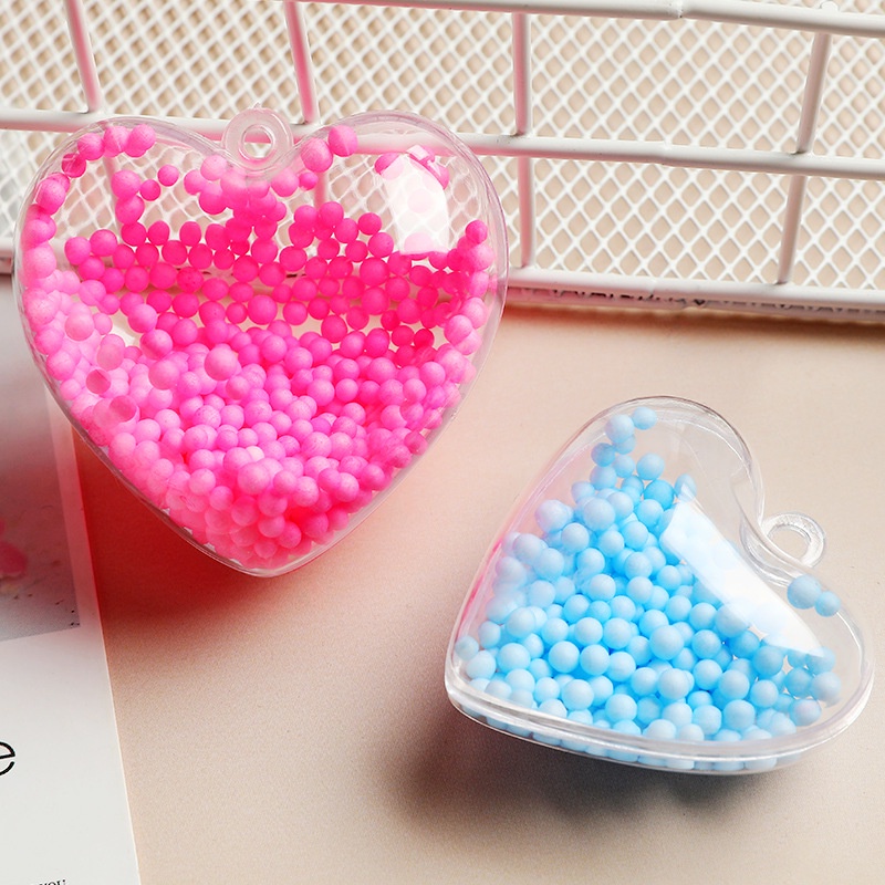 1PC Hộp Đựng Kẹo Trong Suốt Hình Trái Tim 5/6/7/8cm