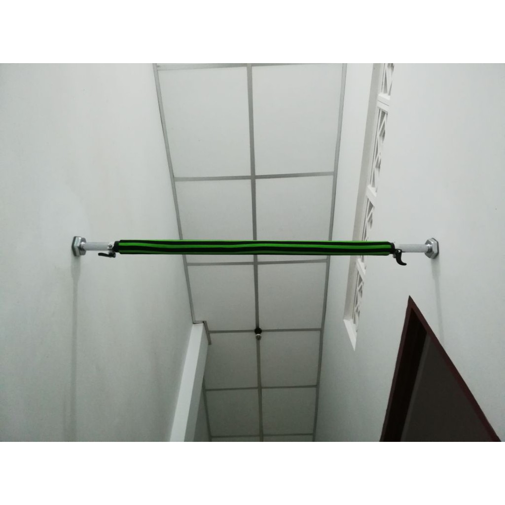 Xà đơn treo tường điều chỉnh 2020 60-100cm và 85-125cm nặng 1,7 và 2,1kg Màu Sọc Xanh -giadunghn1