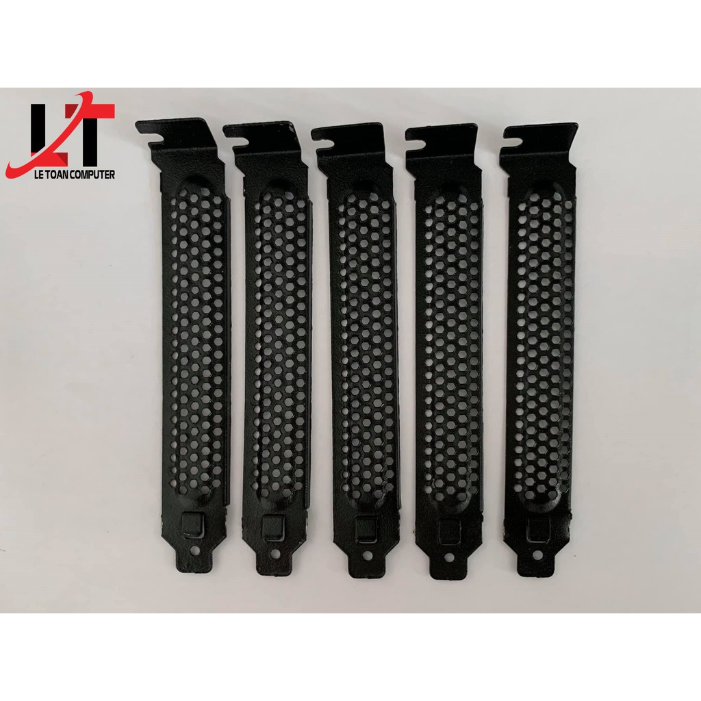 Thanh chắn lưới kim loại khe PCI máy tính để bàn màu đen có lỗ (1 cái) | BigBuy360 - bigbuy360.vn