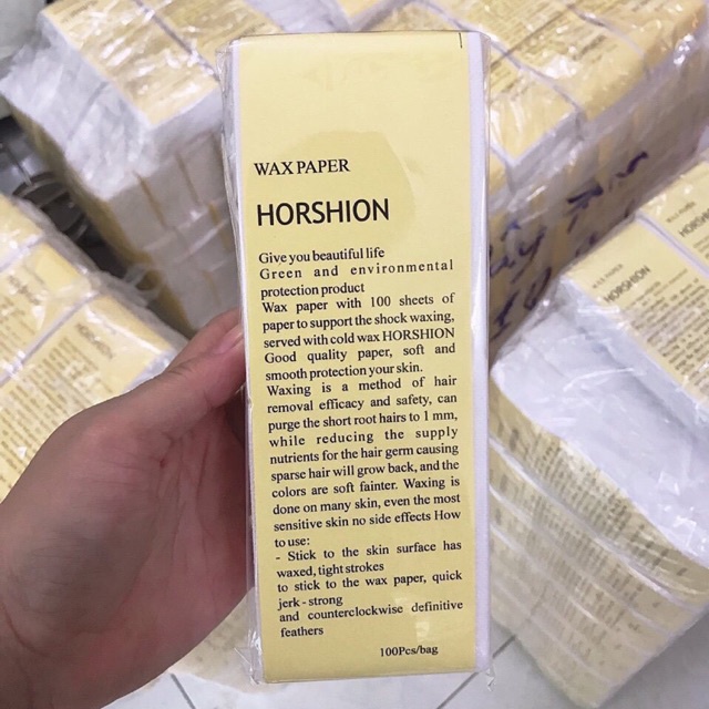 100 tờ Giấy Wax Lông Nhám