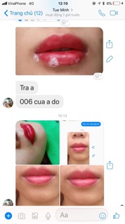 Mực môi đỏ cam , đỏ tươi , hồng
