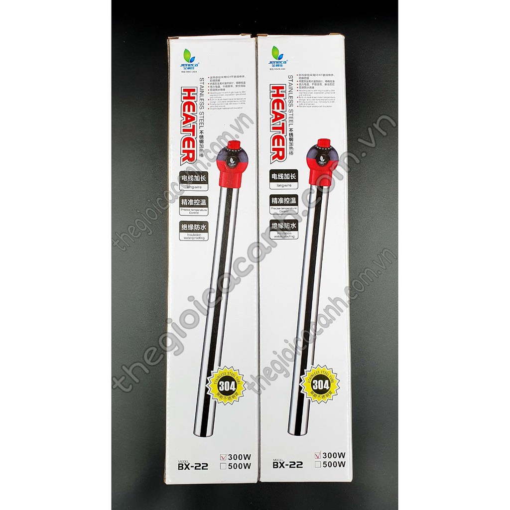 SƯỞI BỂ CÁ Inox JENECA BX-22 25W 50W 100W 200W 300W 500W