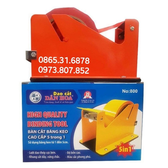 Cắt băng dính Dân Hoa để bàn 5in1 No:800