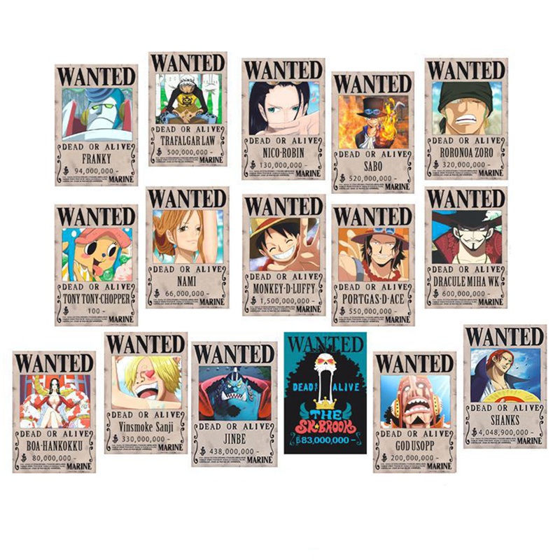 Tmdbyx Set 10/16/24 tấm poster phim hoạt hình One Piece
