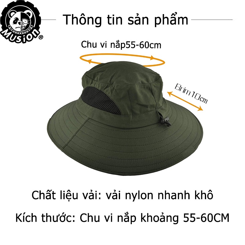 Mũ chống nắng Musion thời trang upf50+ chất lượng cao