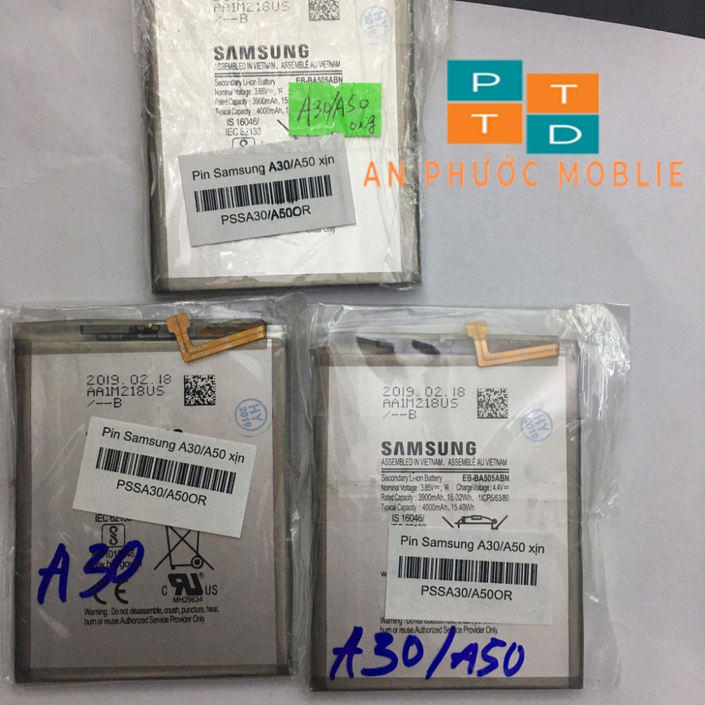 PIN SAMSUNG GALAXY A20 A50 - Pin zin hãng Tháo máy lỗi 1 đổi 1