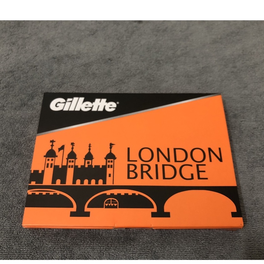 Hộp 100 Lưỡi Lam Gillette London Bridge ( Cam ) Siêu Bén Dành Cho Barbershop ,Spa.100 Cái / Hộp ( 10 hộp nhỏ )