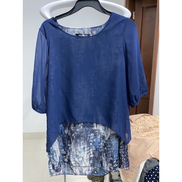 Áo voan 2 lớp dáng dài