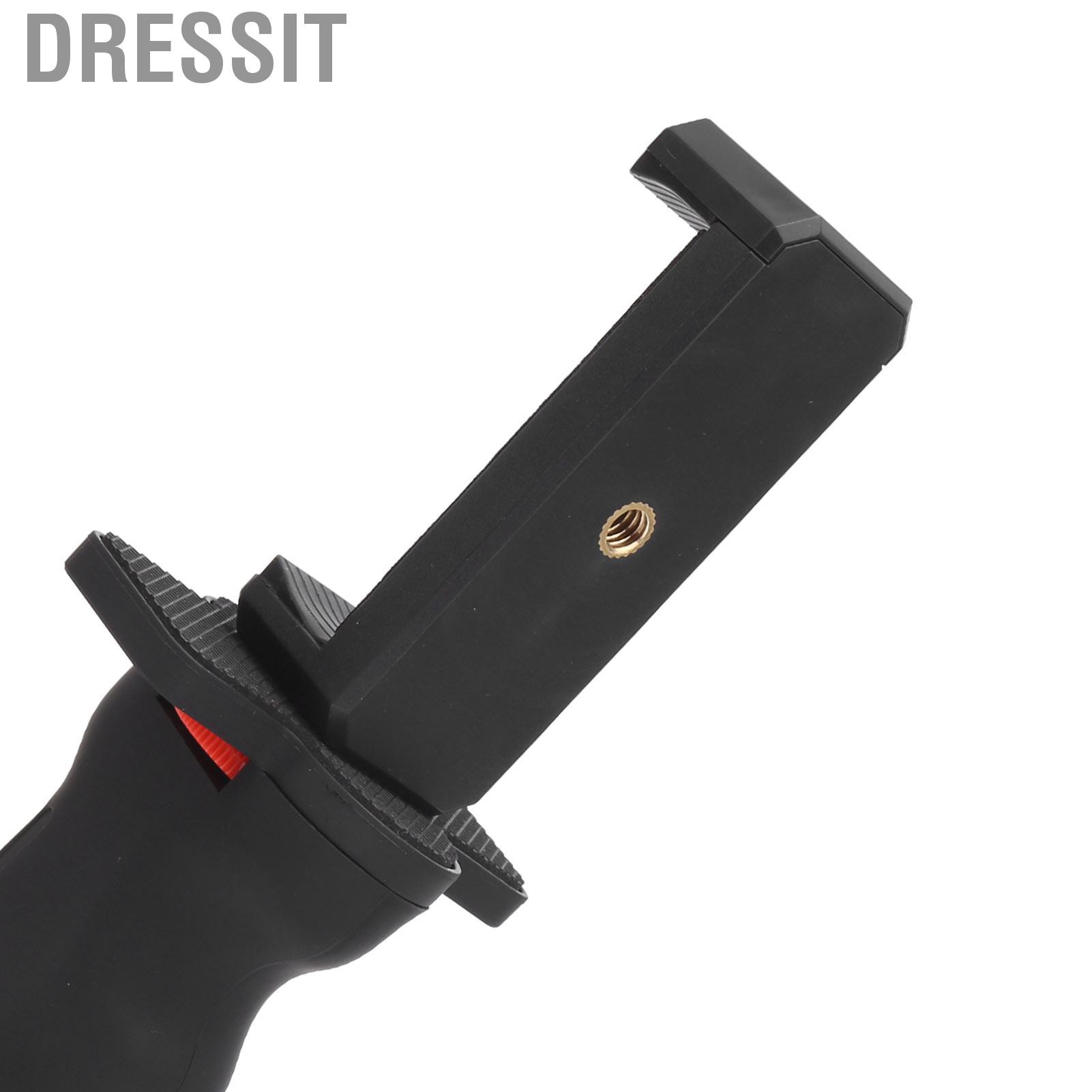 Dressit Camera Plastic Handheld Grip Stabilizer Handle Mount Stand with Mobile Phone Clamp