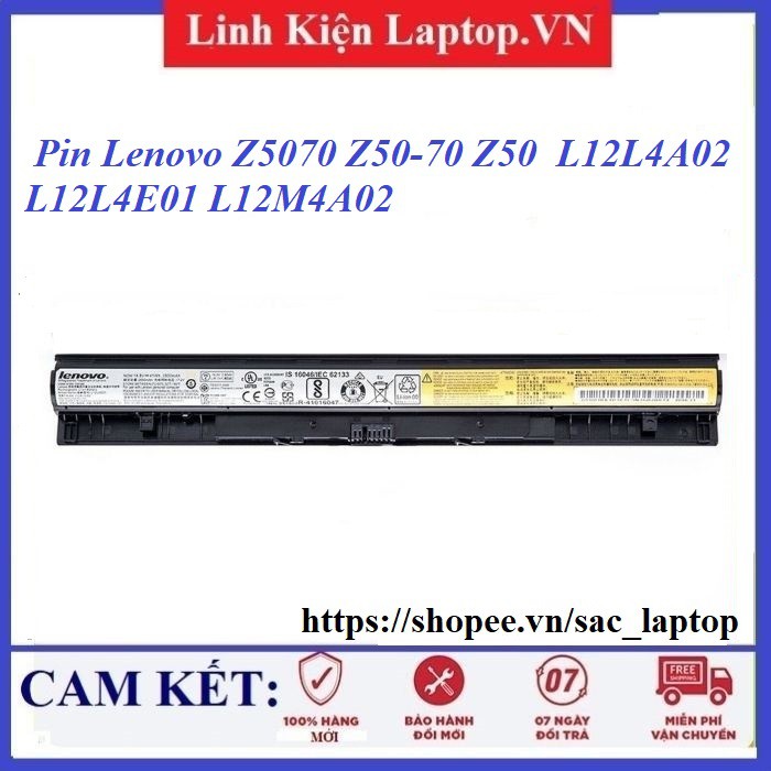 ⚡Pin laptop Lenovo Z5070 Z50-70 Z50  L12L4A02 L12L4E01 L12M4A02