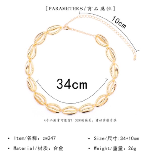 Choker con - vòng cổ âu mỹ - Maben