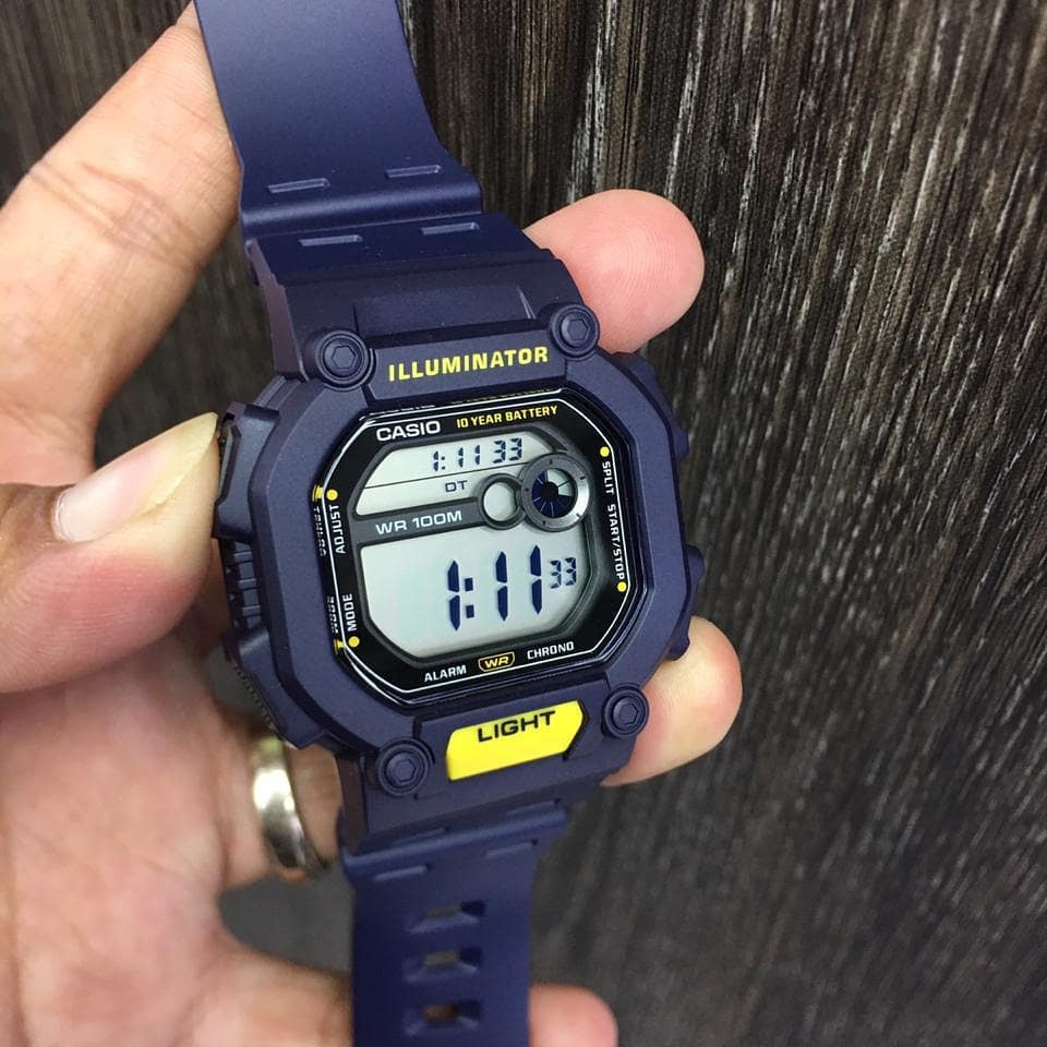 Đồng hồ Nam dây nhựa Casio W-737H chính hãng bảo hành 1 năm Pin trọn đời