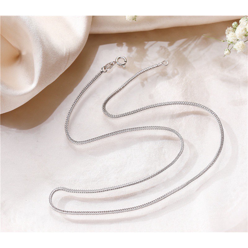 Vòng cổ Bạc Sterling S925 Dày 1.6-2.8MM 16 18 20 22 24 26 28 Inch Làm Thủ Công Cho Nam Và Nữ