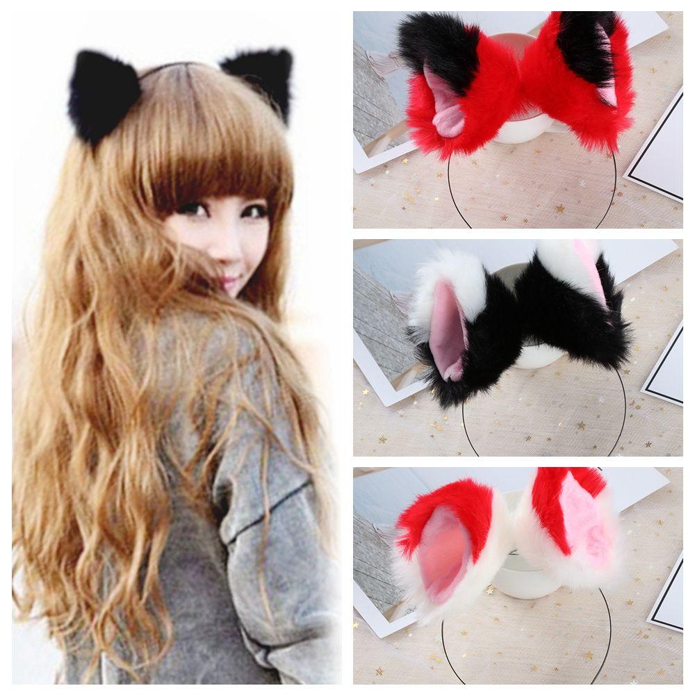 Kẹp Tóc Tai Mèo Mềm Mại Hóa Trang Tiệc Tùng Cho Nữ
