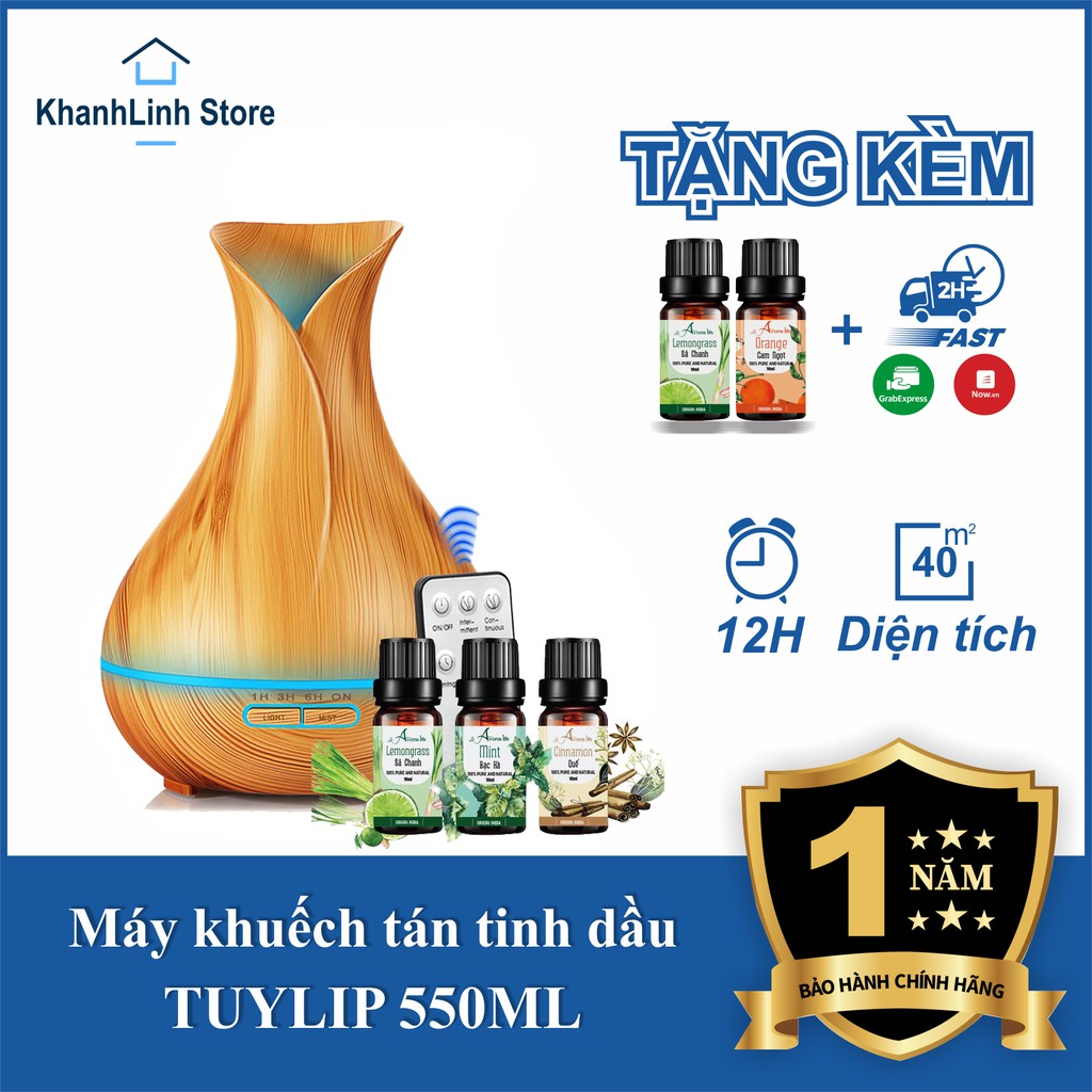 Xả Kho 3 Ngày +  Máy Khuếch Tán Tinh Dầu hoa Tuy Lip + Tinh Dầu