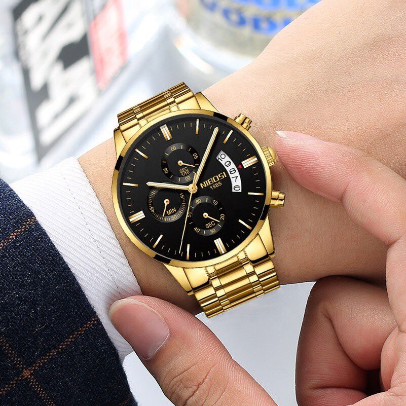 (CHÍNH HÃNG) ĐỒNG HỒ NAM NIBOSI 2309 (1985) DÂY THÉP CHÍNH HÃNG FULL BOX CÓ THẺ BẢO HÀNH CHÍNH HÃNG - GOZID.WATCHES | BigBuy360 - bigbuy360.vn