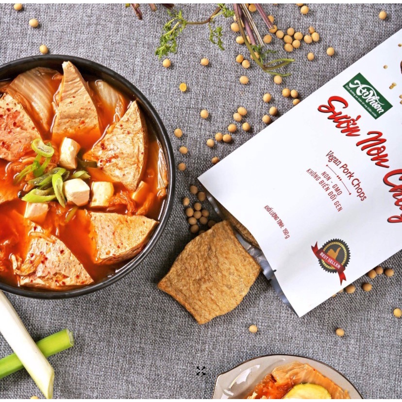 Sườn Non Chay An Nhiên Gói 150G Làm Từ Đạm Đậu Nành Nguyên Chất - Chính Hãng