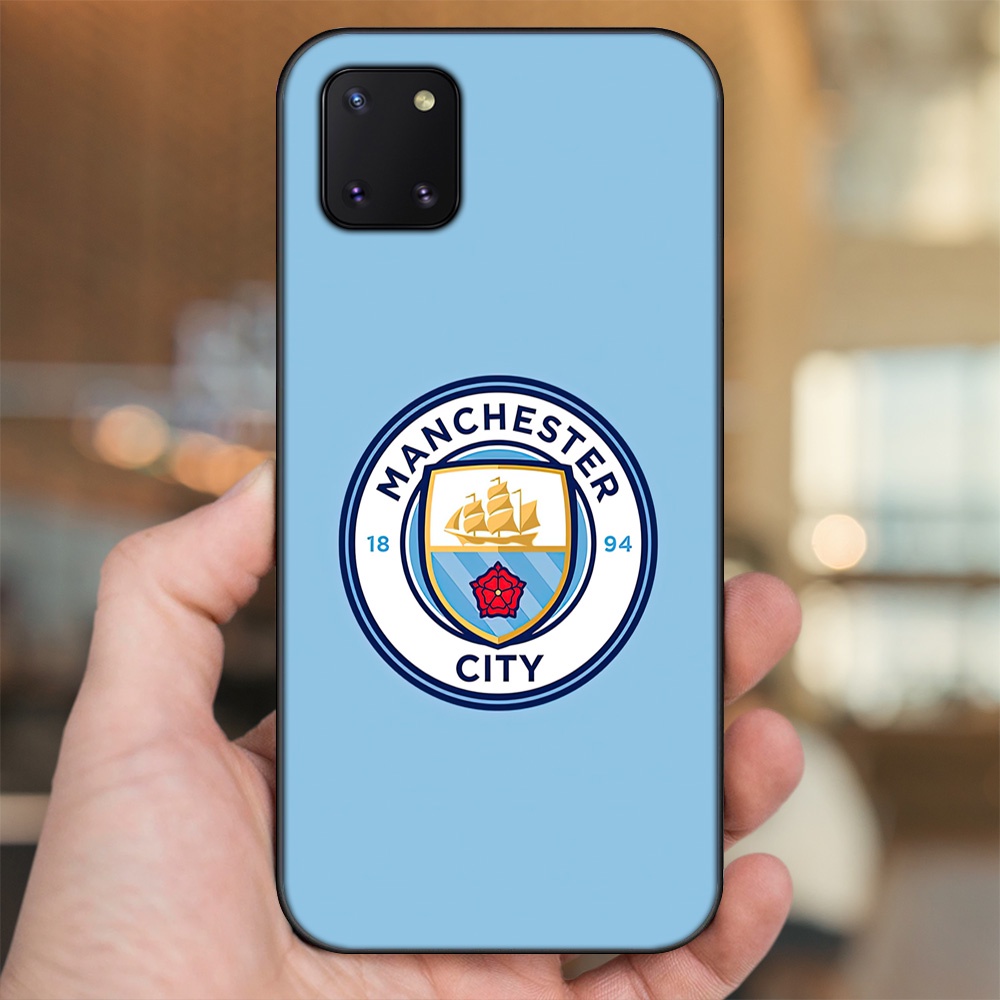 Ốp lưng Samsung Note 10 Lite viền đen in hình Manchester City MC