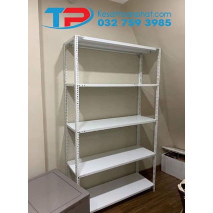 Kệ sắt v lỗ đa năng: Dài 1m2 x rộng 40cm x 3,4,5 tầng