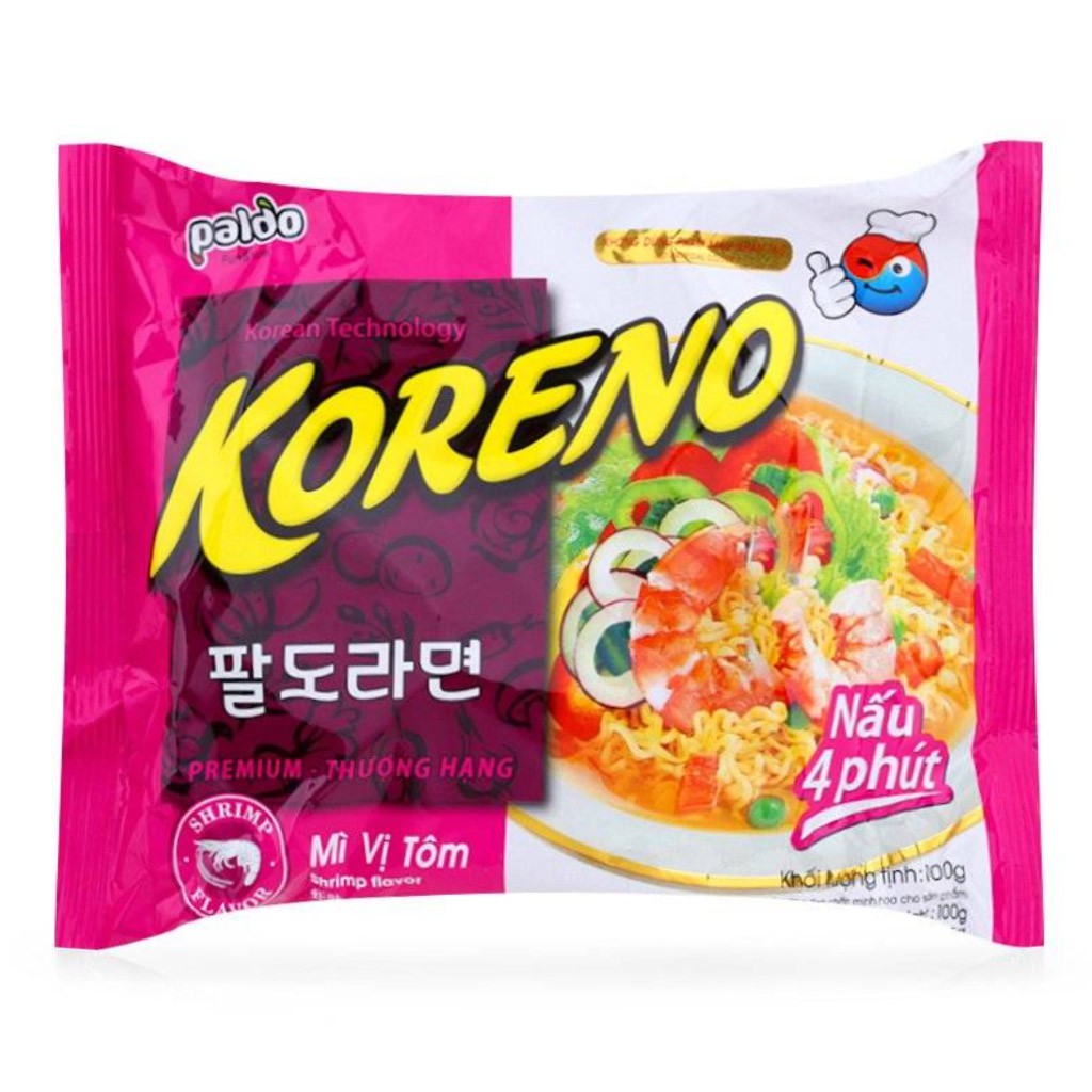 Mì Vị Tôm Paldo Koreno Gói 100g