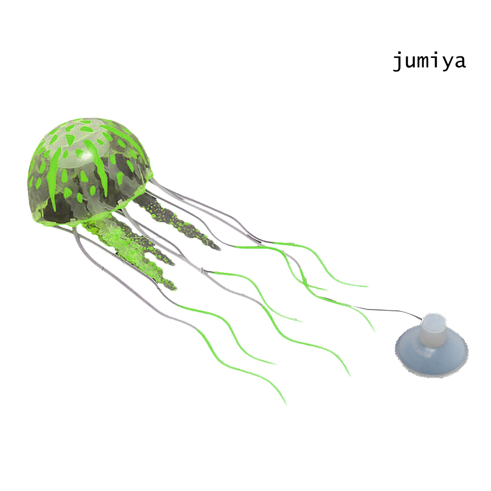Đồ trang trí bể cá hình sứa phát quang bằng nhựa chất lượng cao