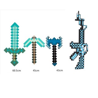 Combo rìu kiếm cúp xẻng súng minecraft diamond