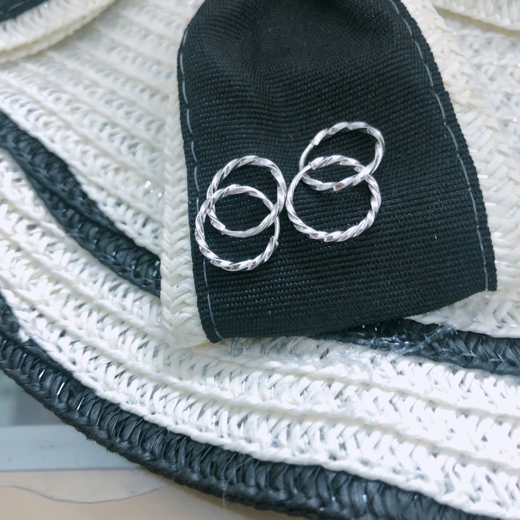 Bông tai xoắn bạc ta cho mọi nứa tuổi