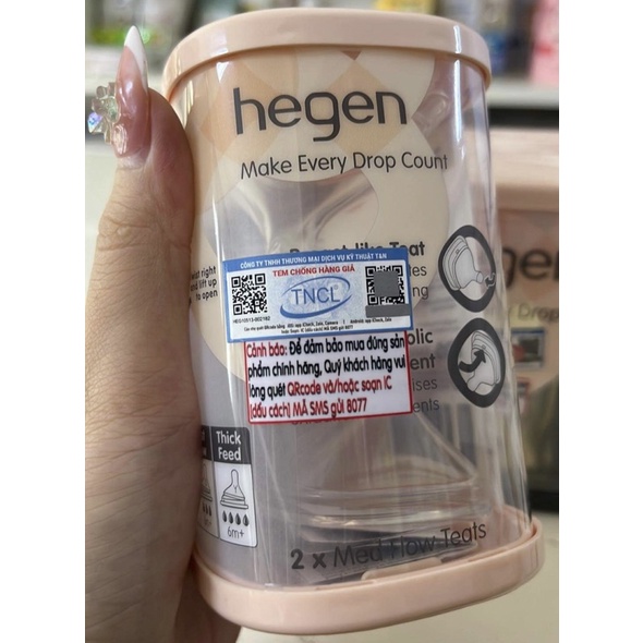 Núm ti Hegen số 0, 1, 2, 3, Y hộp fullbox, hỗ trợ tách lẻ - SEED BABY