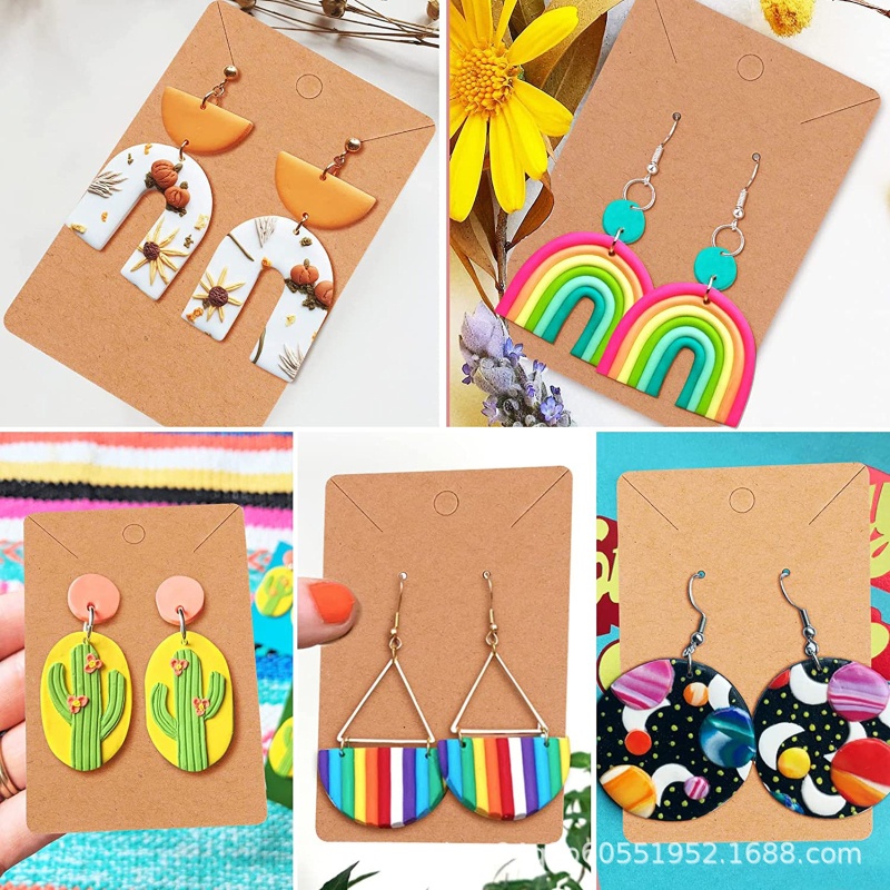 Set 118 Dụng Cụ Cắt Đất Sét Kèm Khuôn Làm Bông Tai DIY