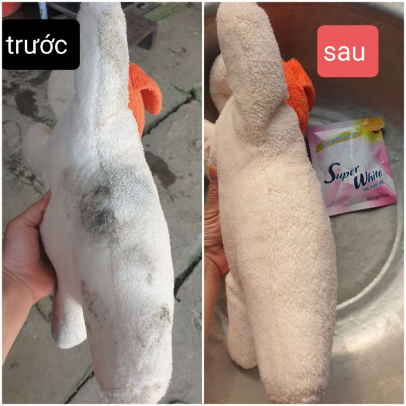 Bột tẩy trắng quần áo super white tẩy vet mốc.tẩy vết ố quần áo
