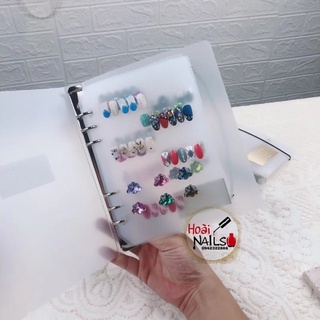 Album trưng bày móng mẫu nhựa cứng 18x23,5cm - phụ kiện nail