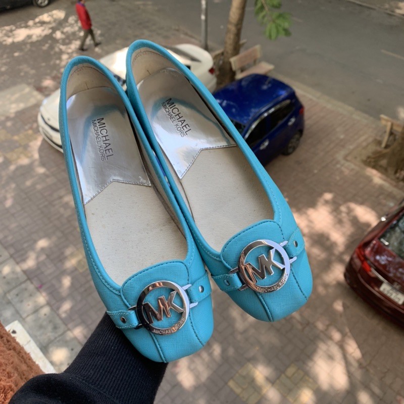 [CLEARANCE 600K sz 8 - nhập mã PUMI800] Giày Michael Kors Aqua Blue