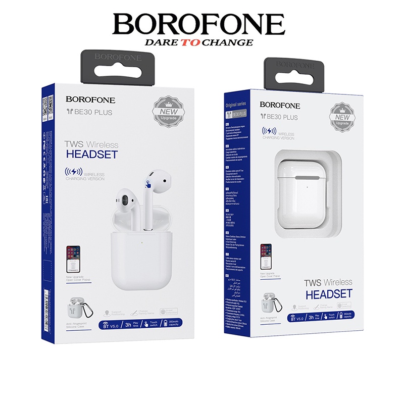 Tai Nghe Bluetooth Borofone BE30, Chống Ồn, CHIP AB1536, Sạc Không Dây, Bluetooth 5.0, Bass hay, Pin trâu 8h