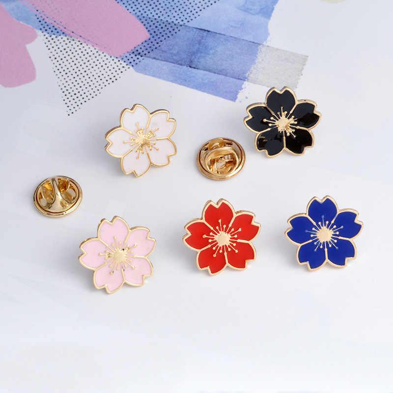 Pin cài áo hoa anh đào sakura đủ màu - GC004