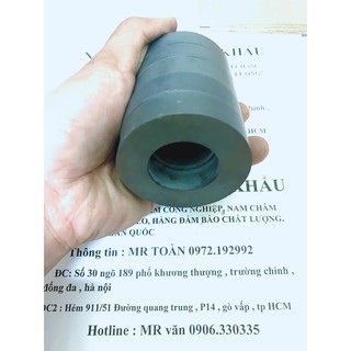 Nam châm tròn màu đen 60x15 lỗ 32mm ferrite